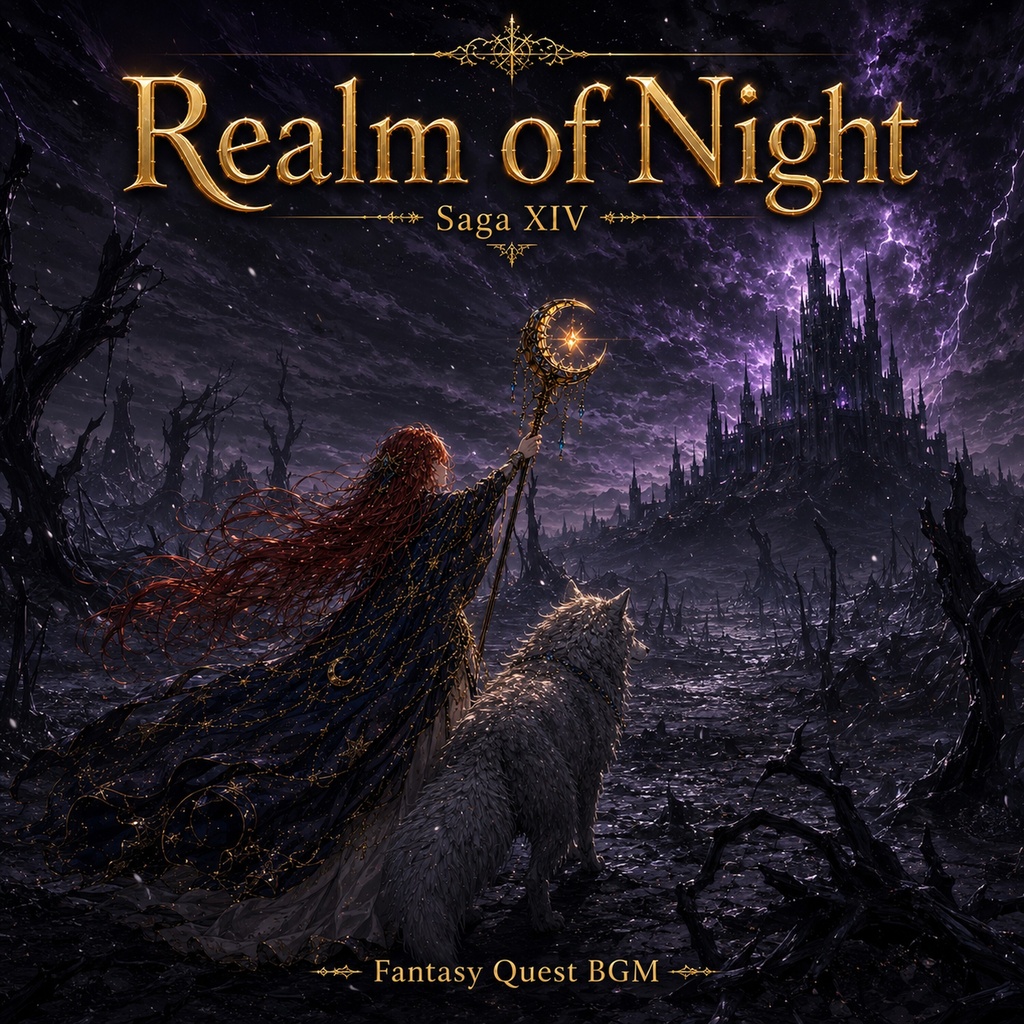 【ファンタジーBGM素材】Fantasy Quest BGM Vol.15 - Realm of Night (Saga XIV 夜界編・全10曲・WAV+MP3同梱・商用利用OK)