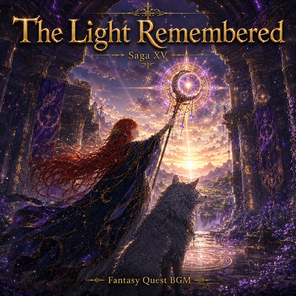 【ファンタジーBGM素材】Fantasy Quest BGM Vol.16 - Light Remembered (Saga XV 再起編・全10曲・WAV+MP3同梱・商用利用OK)
