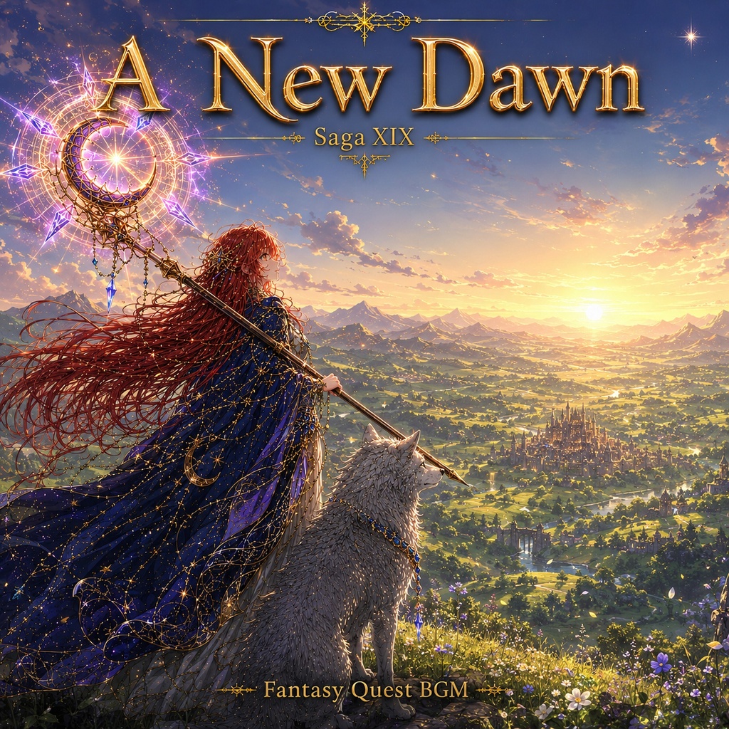【ファンタジーBGM素材】Fantasy Quest BGM Vol.20 - A New Dawn (Saga XIX 大団円・全10曲・WAV+MP3同梱・商用利用OK)
