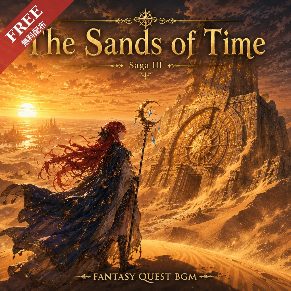 【無料配布】ファンタジーBGM素材「Across the Dunes」 / Fantasy Quest BGM Vol.4 試聴版 (商用利用OK)
