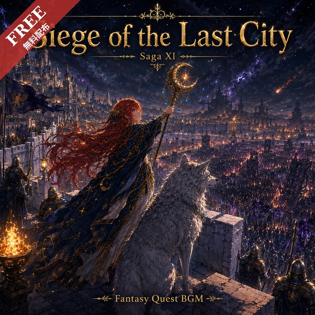 【無料配布】ファンタジーBGM素材「The Last City」 / Fantasy Quest BGM Vol.12 試聴版 (商用利用OK)