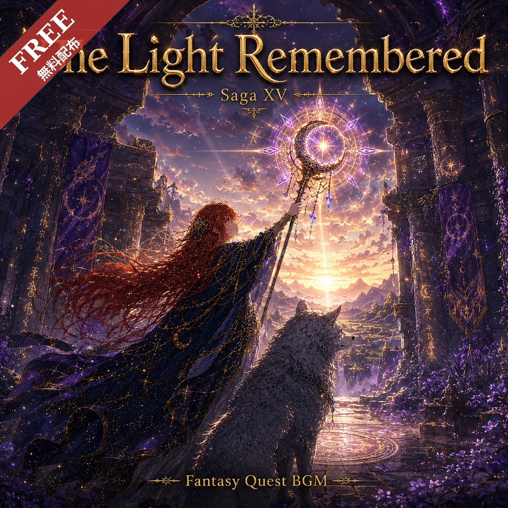 【無料配布】ファンタジーBGM素材「The Mentors Memory」 / Fantasy Quest BGM Vol.16 試聴版 (商用利用OK)