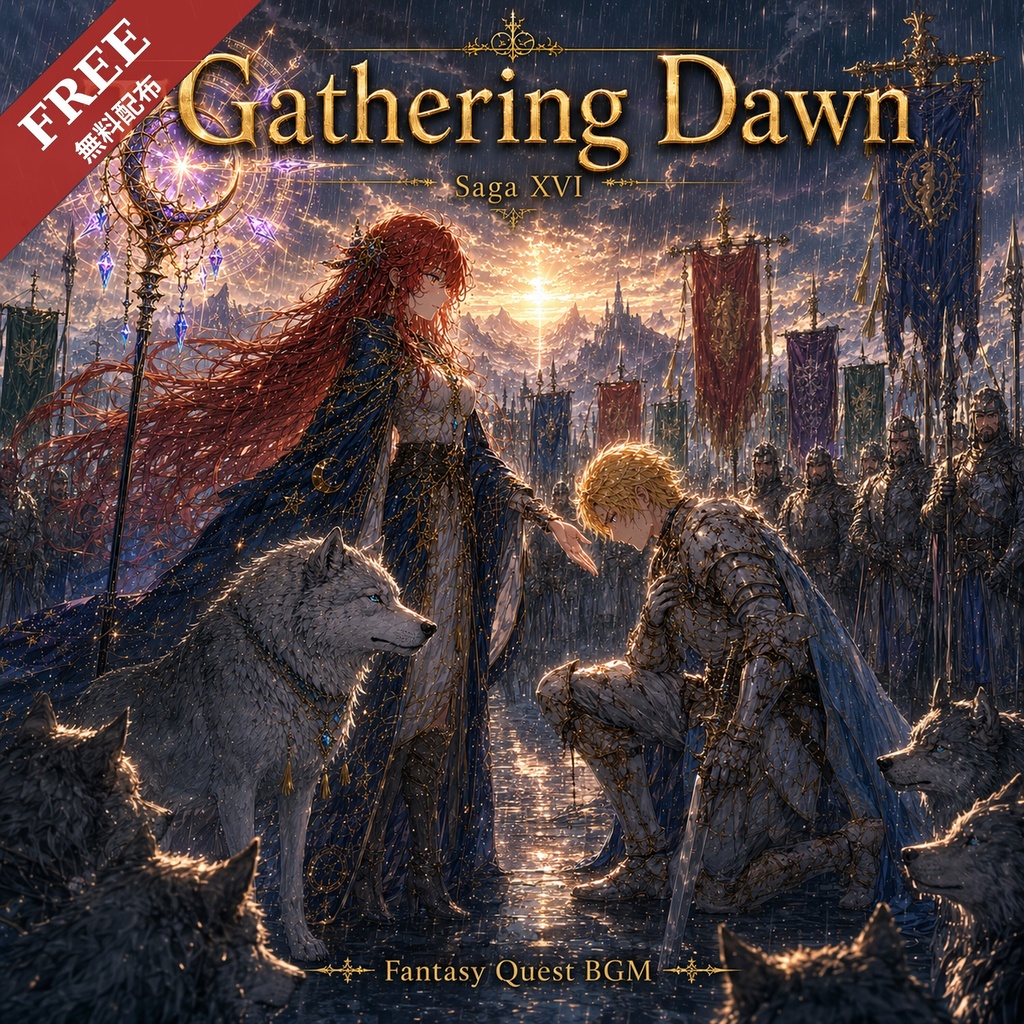 【無料配布】ファンタジーBGM素材「The Beacon Lit」 / Fantasy Quest BGM Vol.17 試聴版 (商用利用OK)