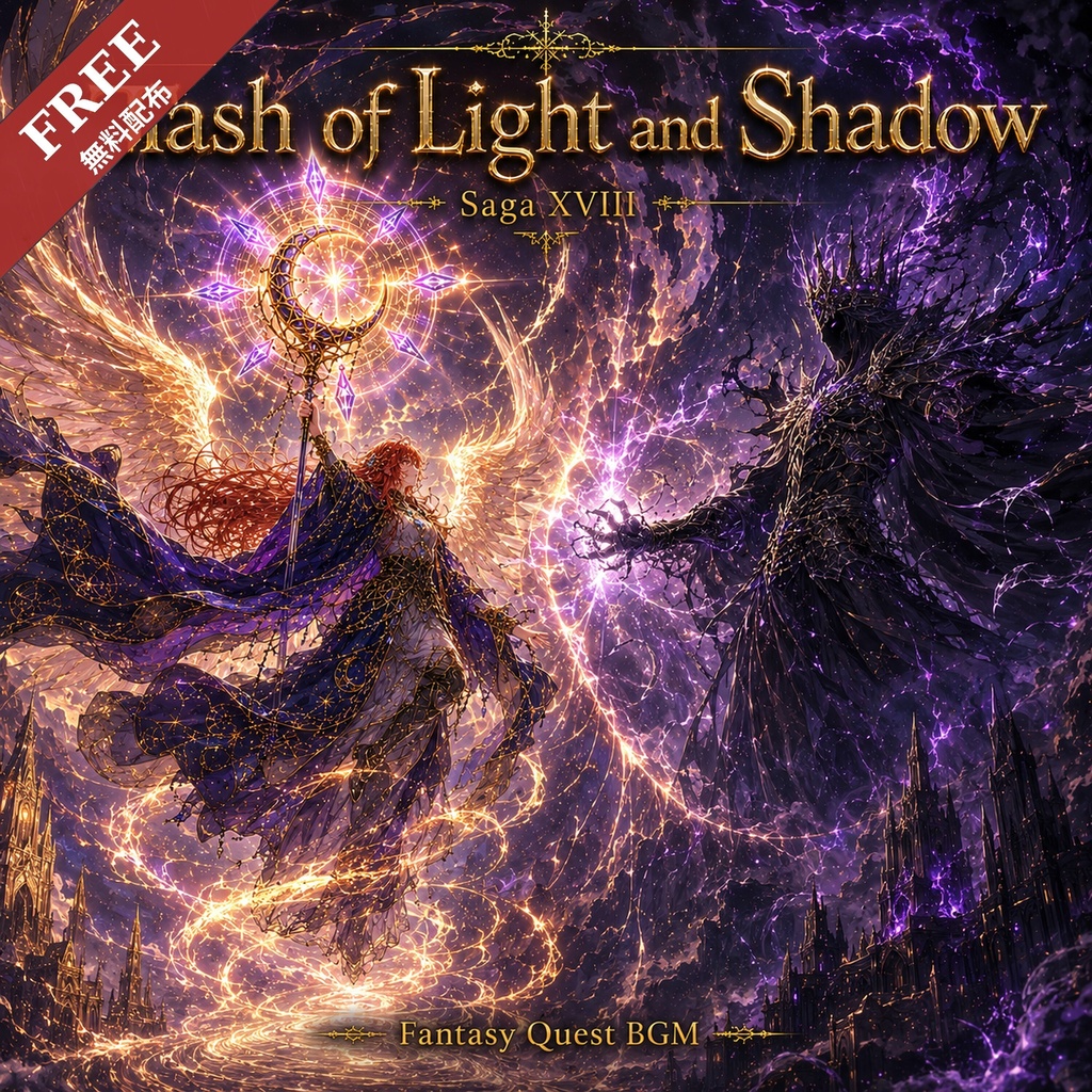 【無料配布】ファンタジーBGM素材「The Shadow Lord」 / Fantasy Quest BGM Vol.19 試聴版 (商用利用OK)