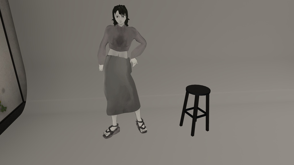 [Horror] Nidomai (弐度梅) - VrChat 3D Model/Avatar - CAIZYI末 - 4/4