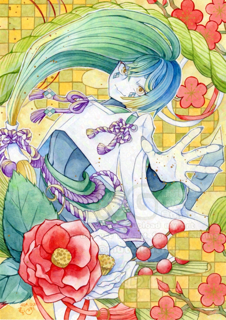 原画【干支男子　巳】