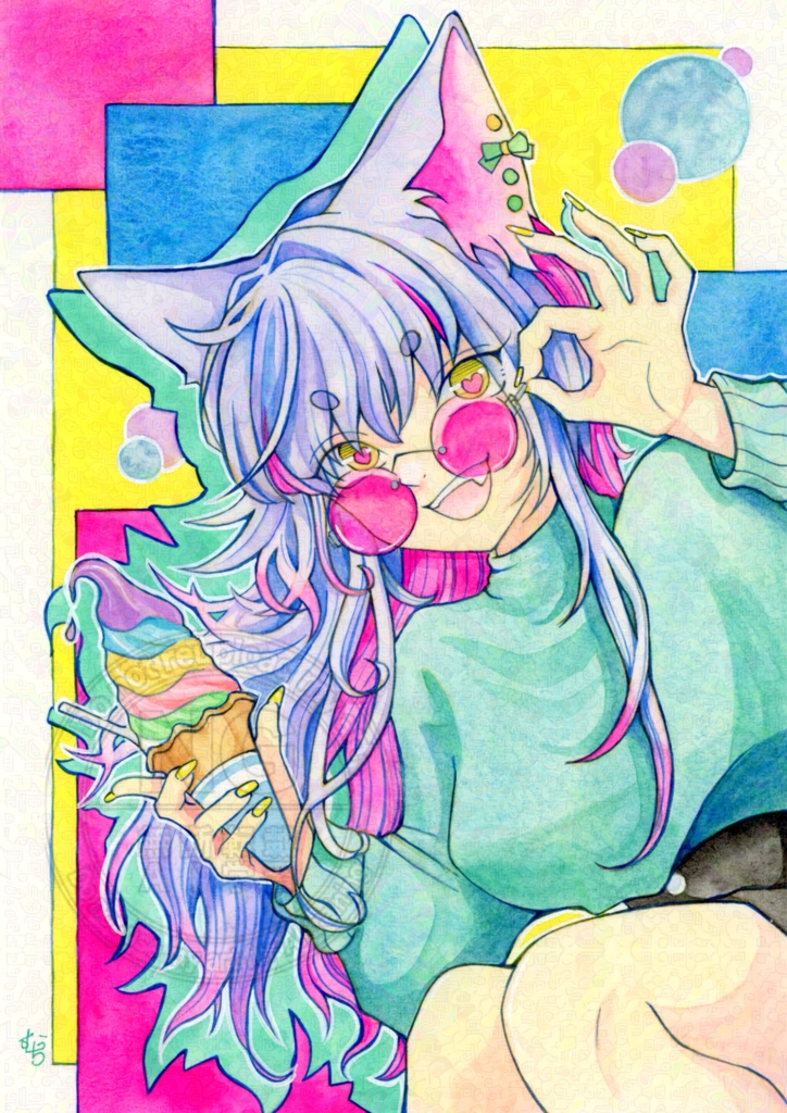 原画【あの子のヒミツ】