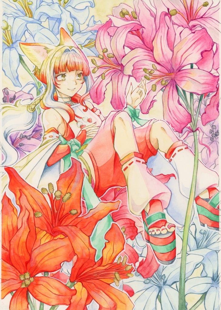 原画【ダイアモンドリリー】