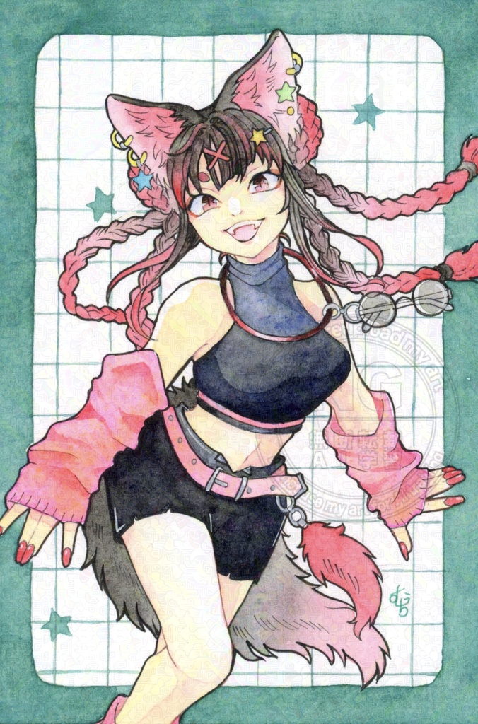 ハガキサイズ原画 フレームレス