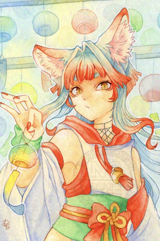 ハガキサイズ原画 フレームレス