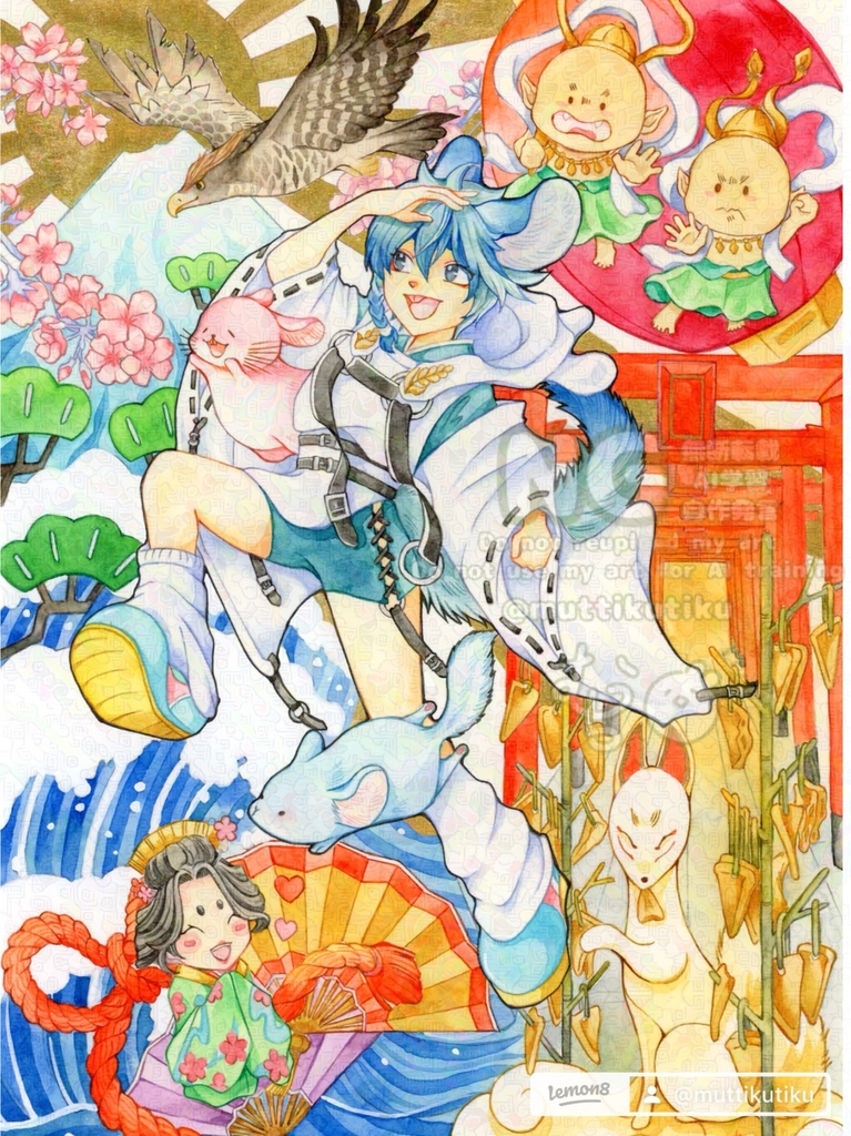 原画【I LOVE JAPAN】