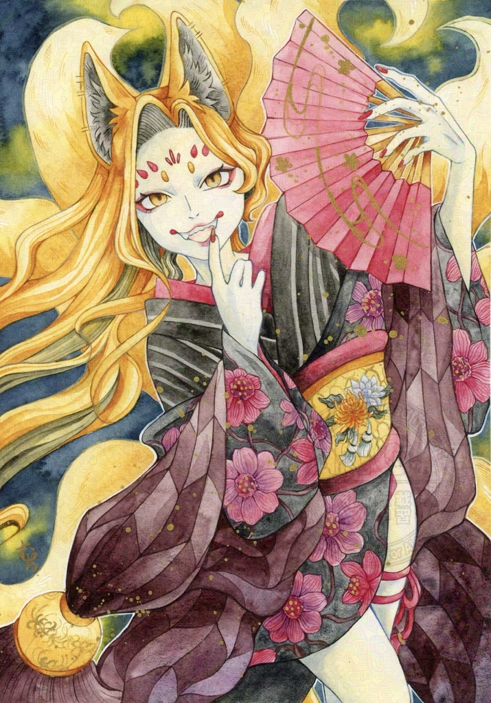 2人展【東西妖奇譚】B5サイズ原画