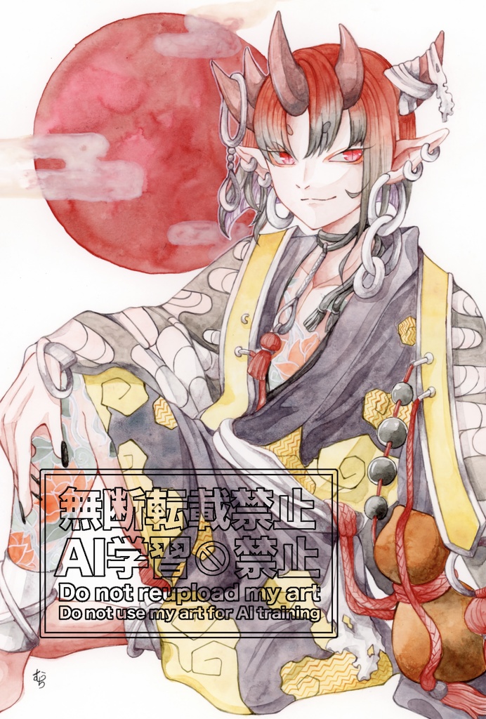 2人展【東西妖奇譚】B5サイズ原画