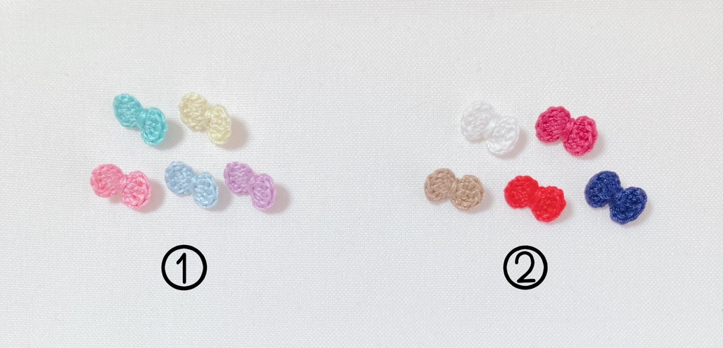 ぬいぐるみ用 ヘアピン リボン