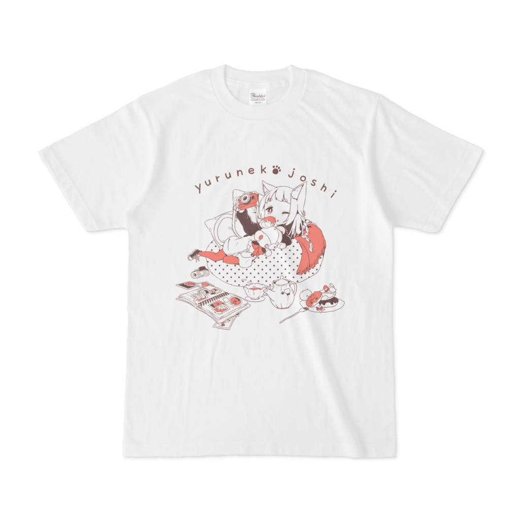 ゆるねこ女子×カジュアルTシャツ