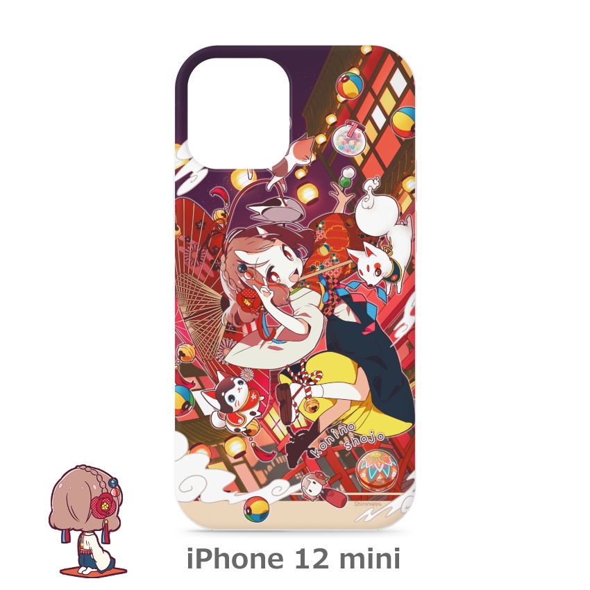 小鬼の少女×和レトロ iPhoneケース