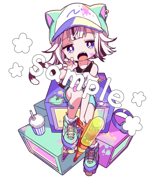 白トラちゃんアクリルキーホルダー