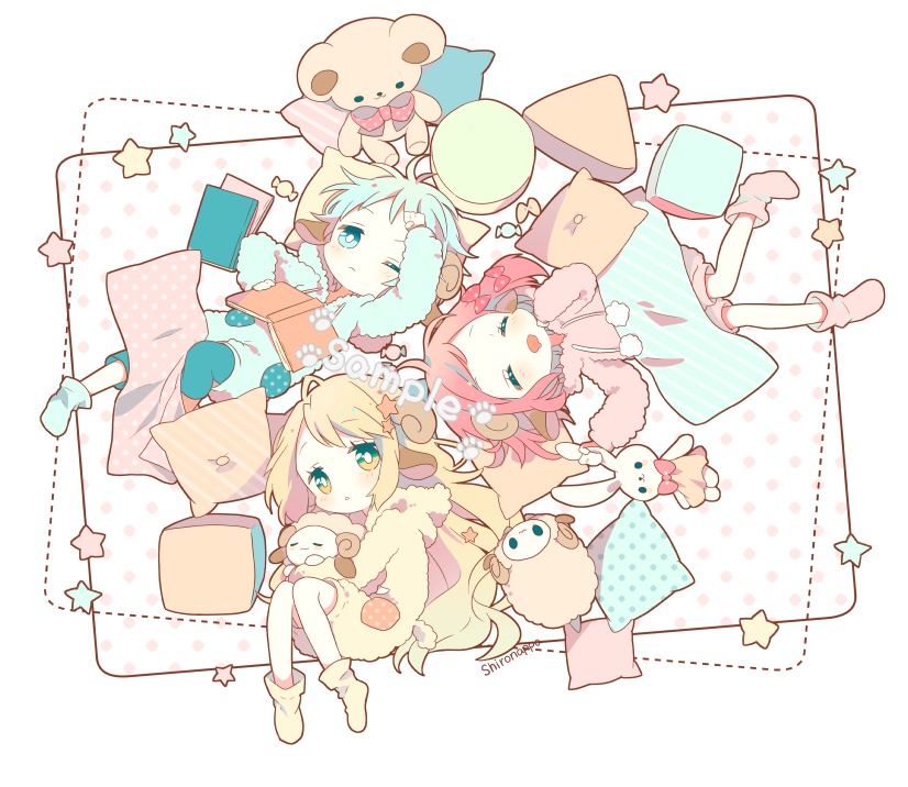 みつごのひつじトートバッグ