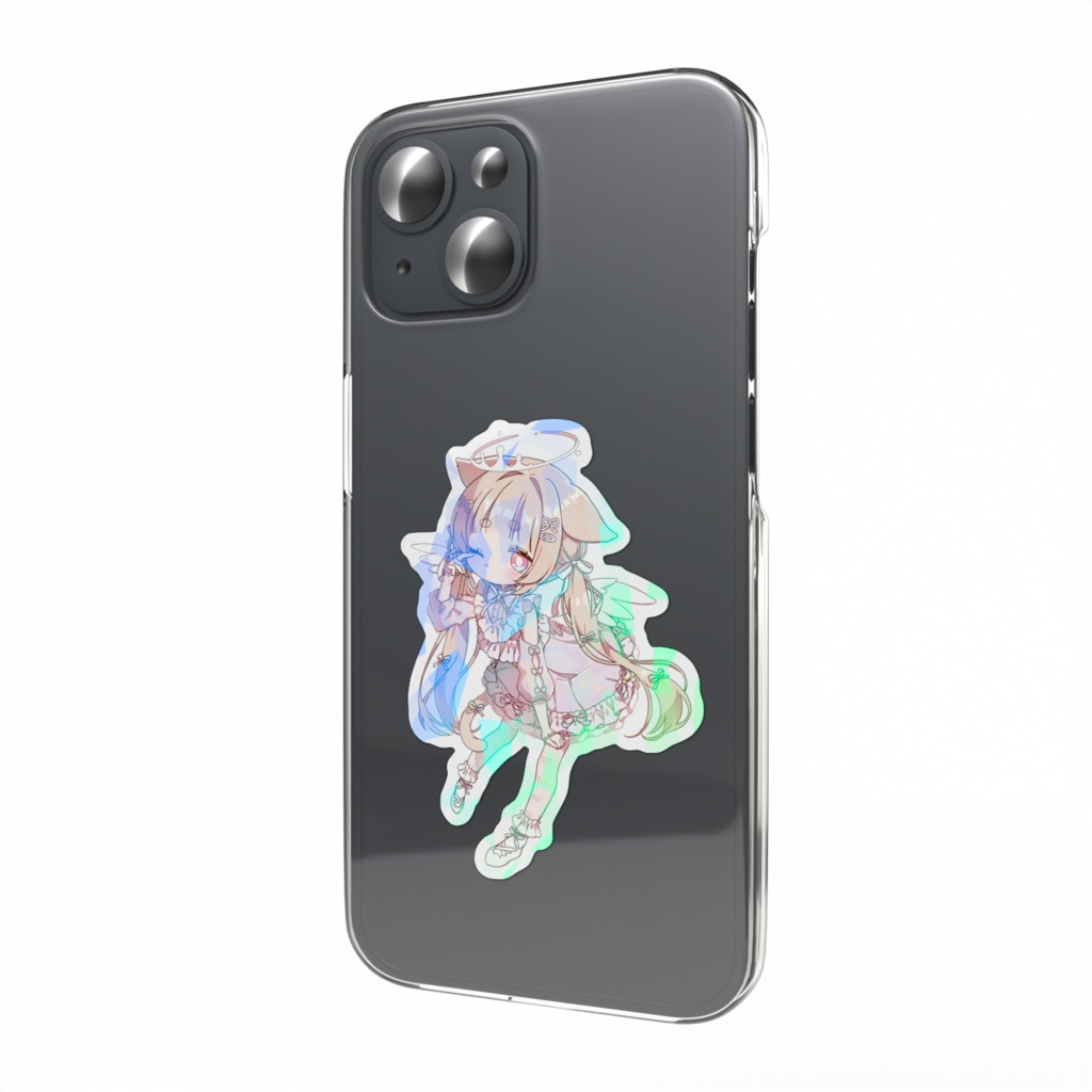 ゆるねこ女子10th　ホログラムスマホステッカー