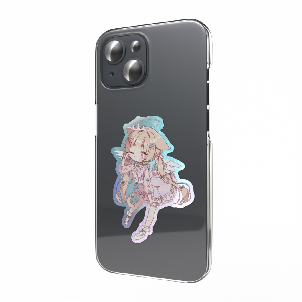 ゆるねこ女子10th　オーロラスマホステッカー