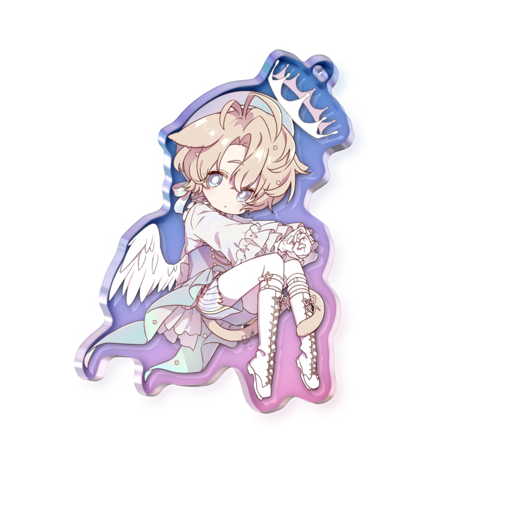 ゆるねこ男子10th　オーロラアクリルキーホルダー