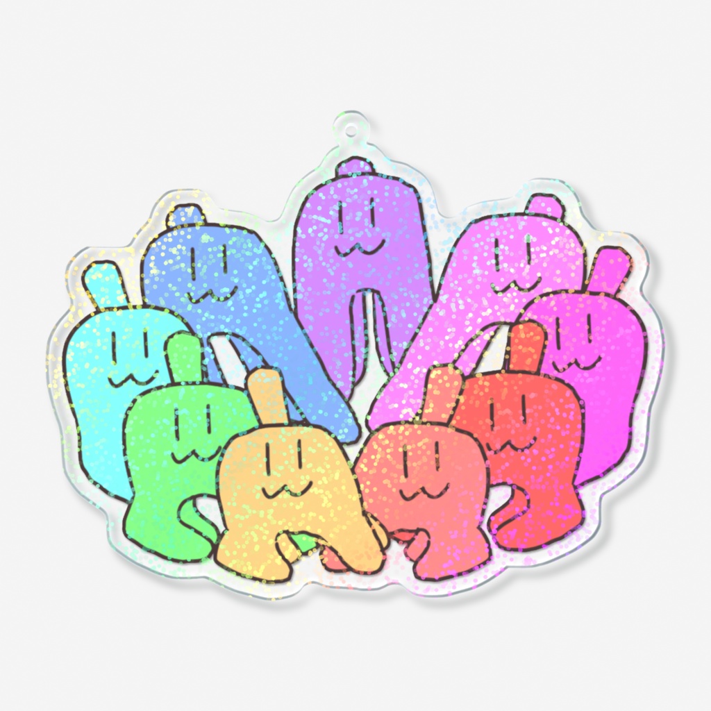 謎生物集合アクリルキーホルダー(ホログラム)