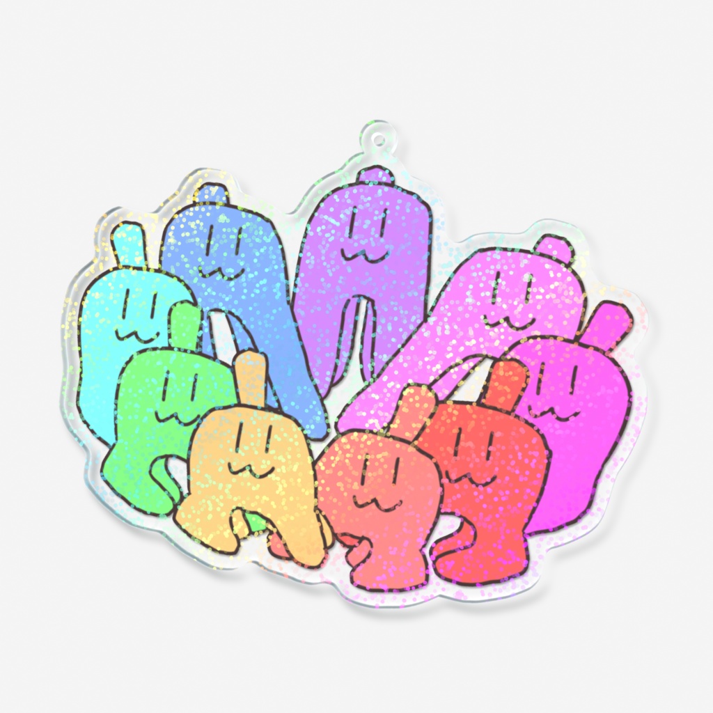 謎生物集合アクリルキーホルダー(ホログラム)
