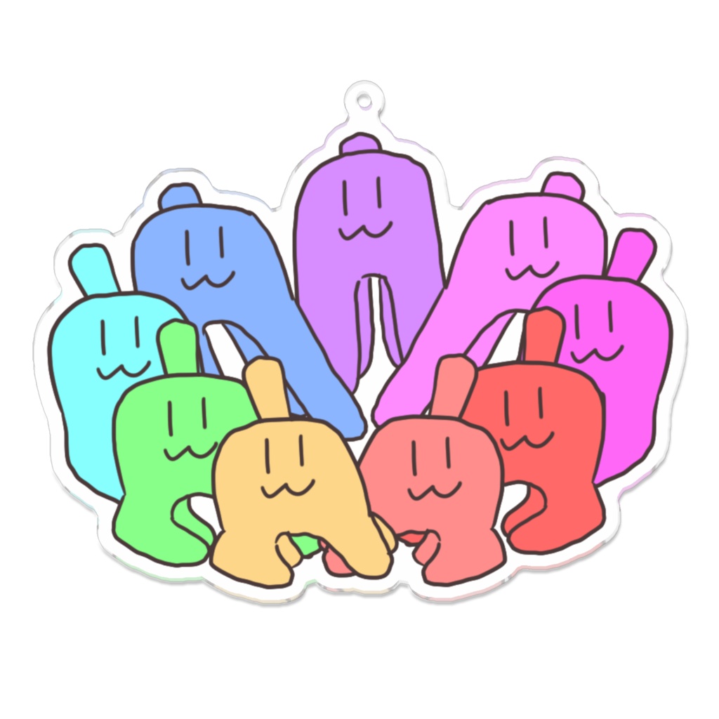 謎生物集合アクリルキーホルダー