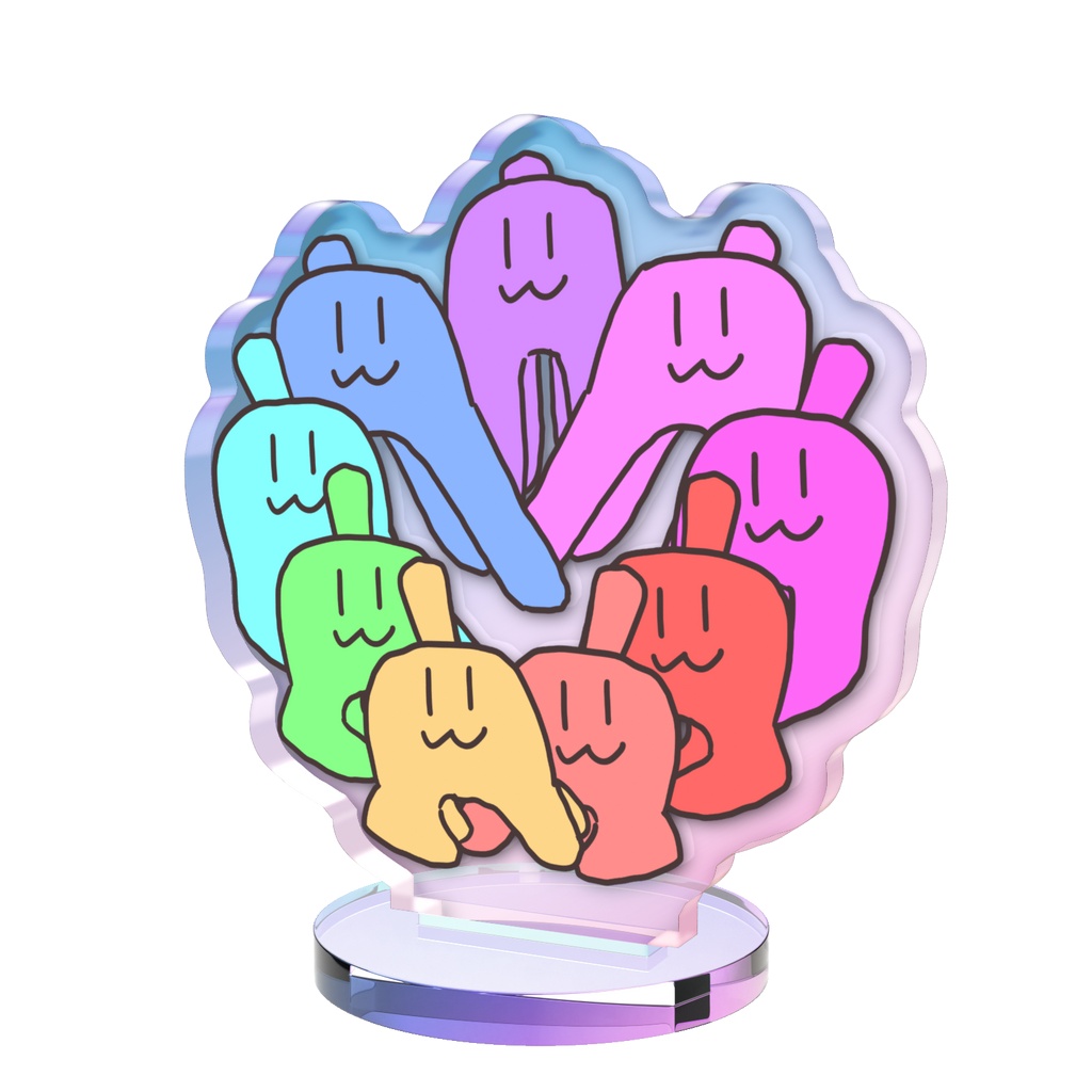 謎生物集合アクリルスタンド(オーロラ)