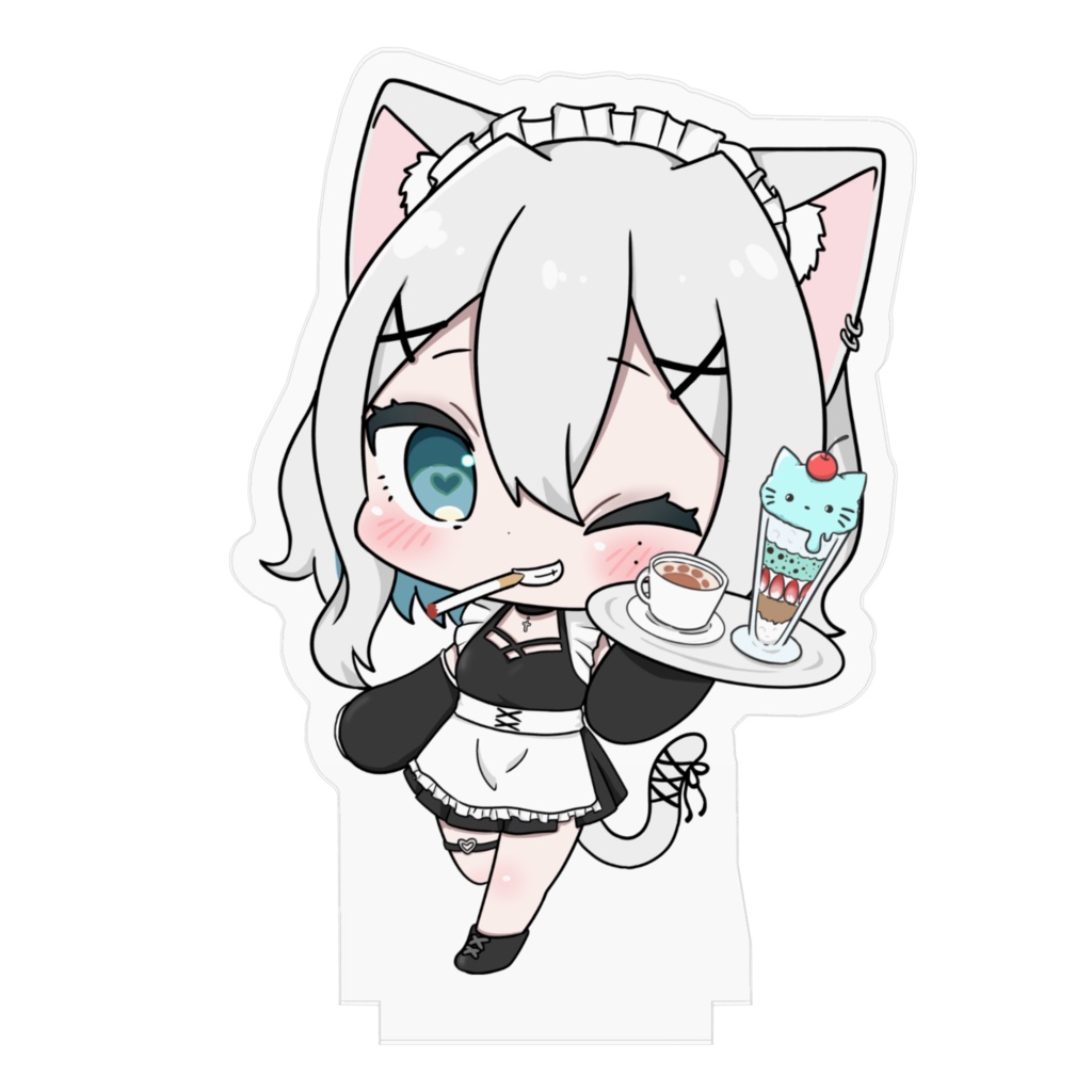 弱音ハクナ メイド服 アクリルスタンド(差分)