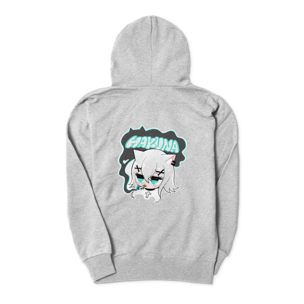 はくにゃパーカー(グレー)