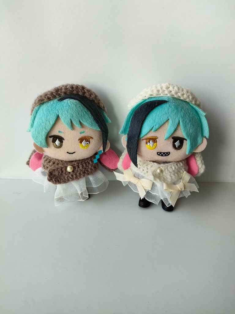 10cmぬい用 けも耳ベレー 垂れうさ耳