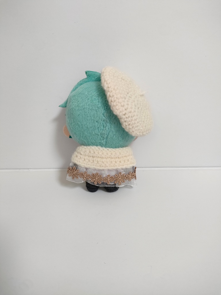 10cmぬい服 レース付きケープ&ベレー帽セット(旧バージョン)