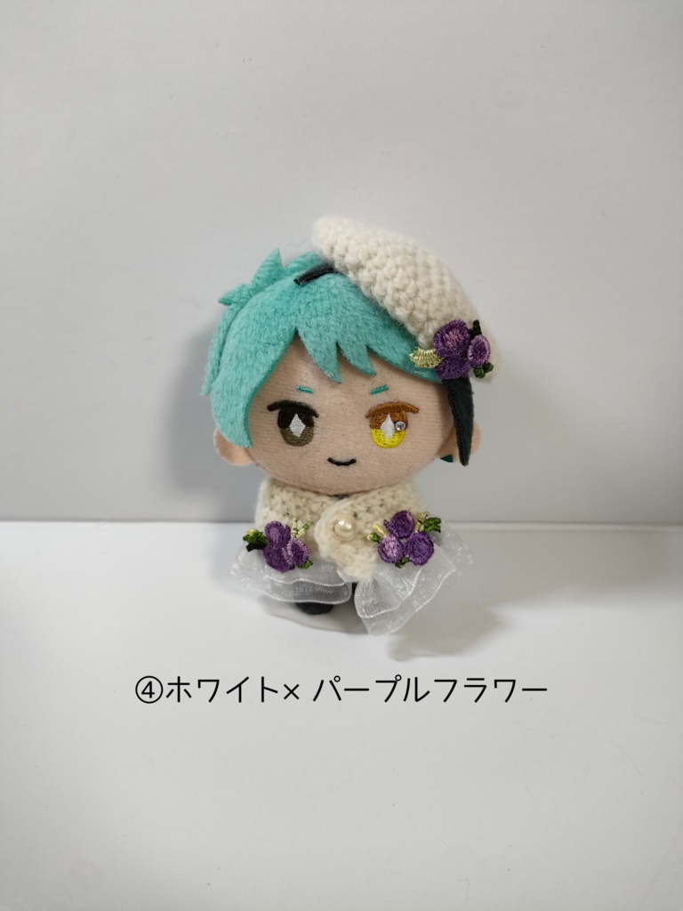 10cmぬい服 フラワーレースケープ&ベレー帽セット【第2弾】