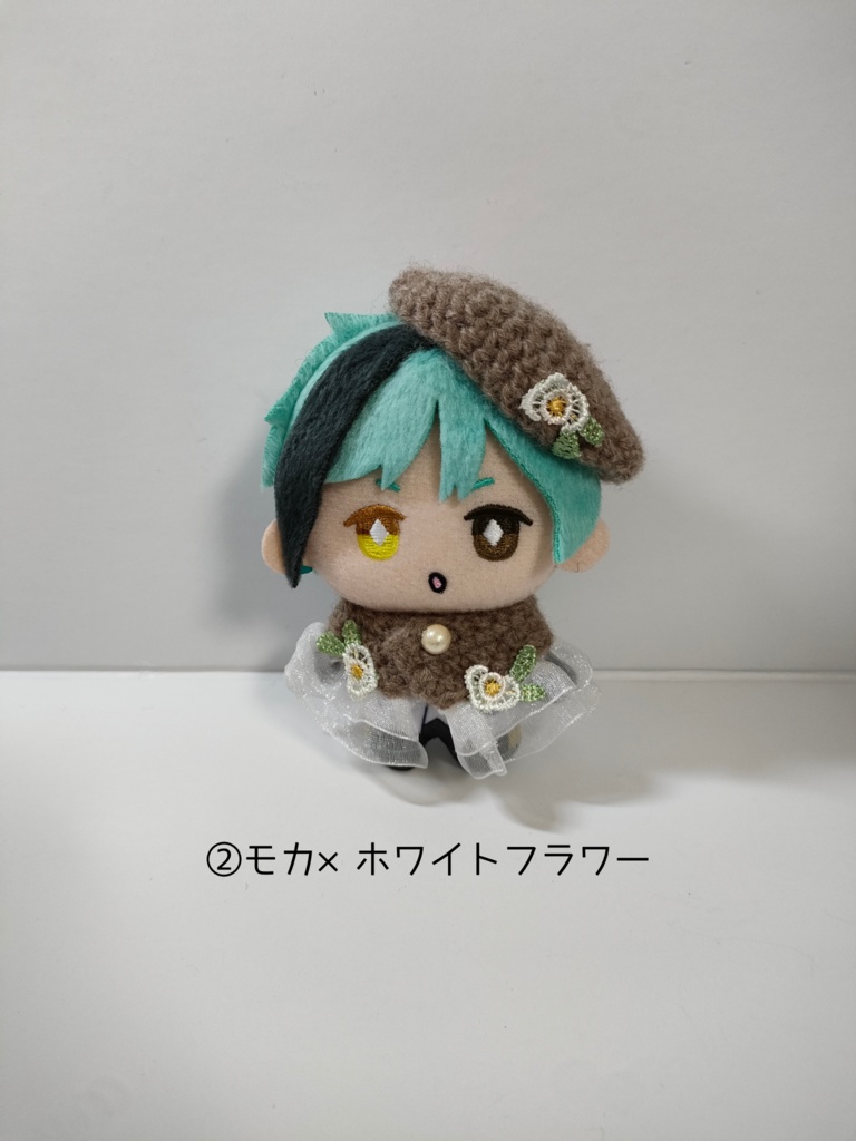 10cmぬい服 フラワーレースケープ&ベレー帽セット【第2弾】