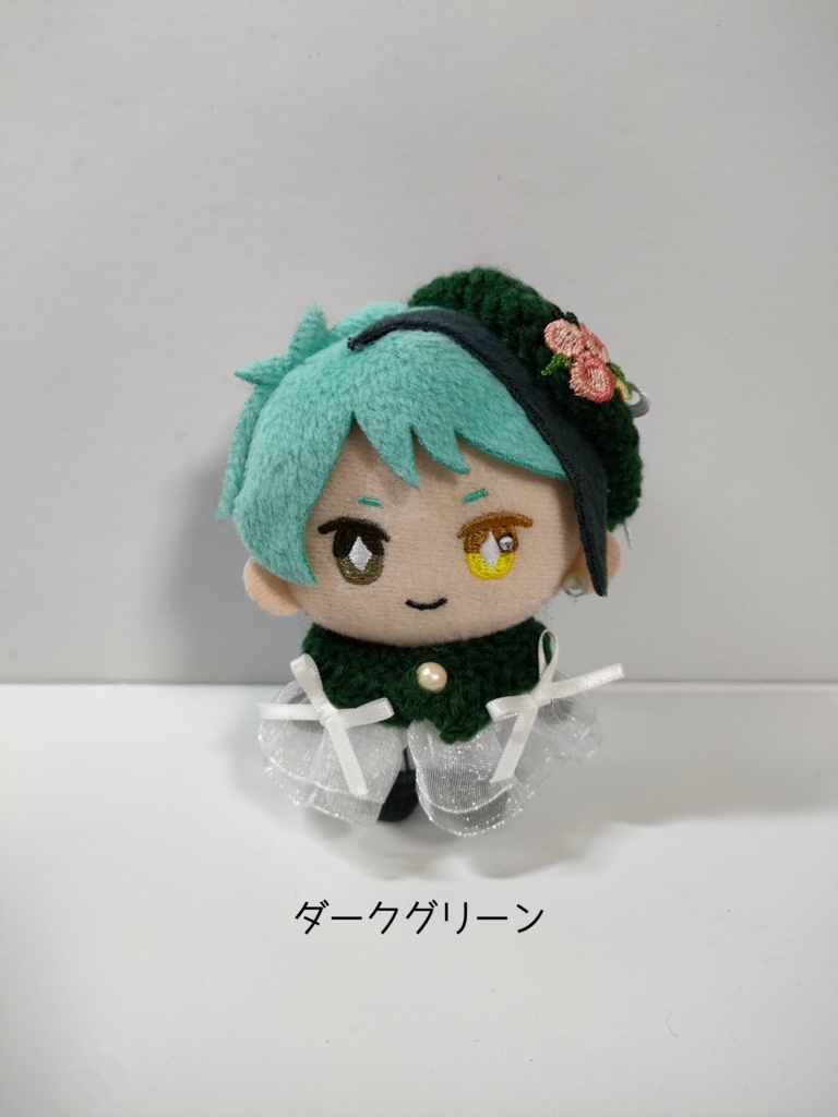 10cmぬい服 ホワイトリボンケープ&ベレーセット