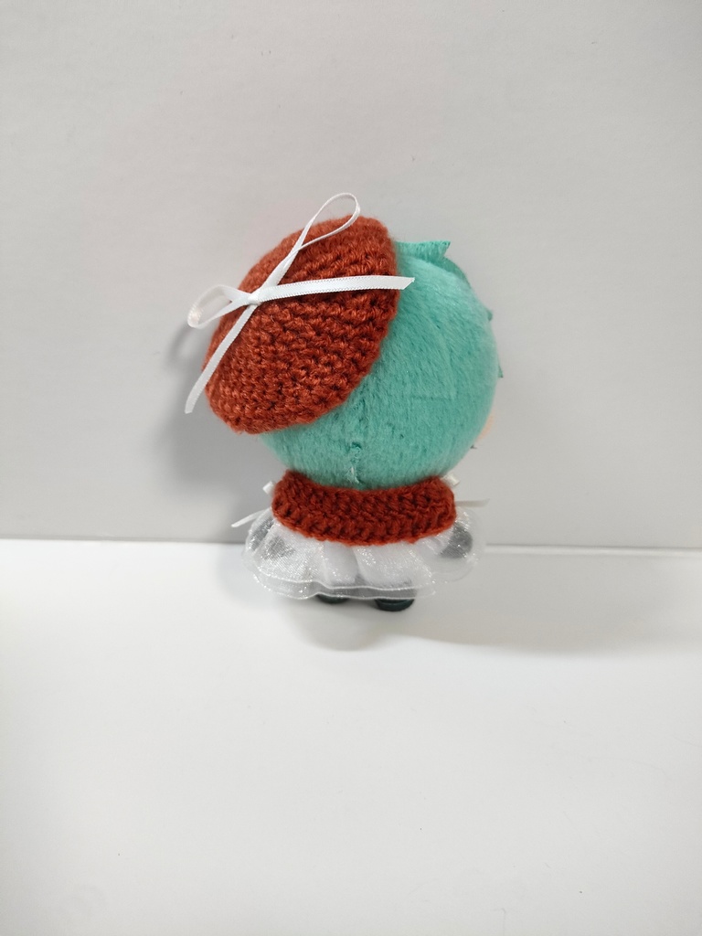 10cmぬい服 ホワイトリボンケープ&ベレーセット