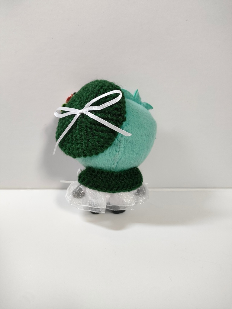 10cmぬい服 ホワイトリボンケープ&ベレーセット