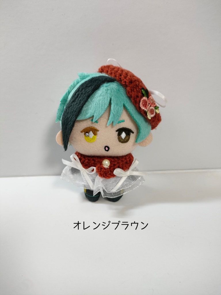 10cmぬい服 ホワイトリボンケープ&ベレーセット