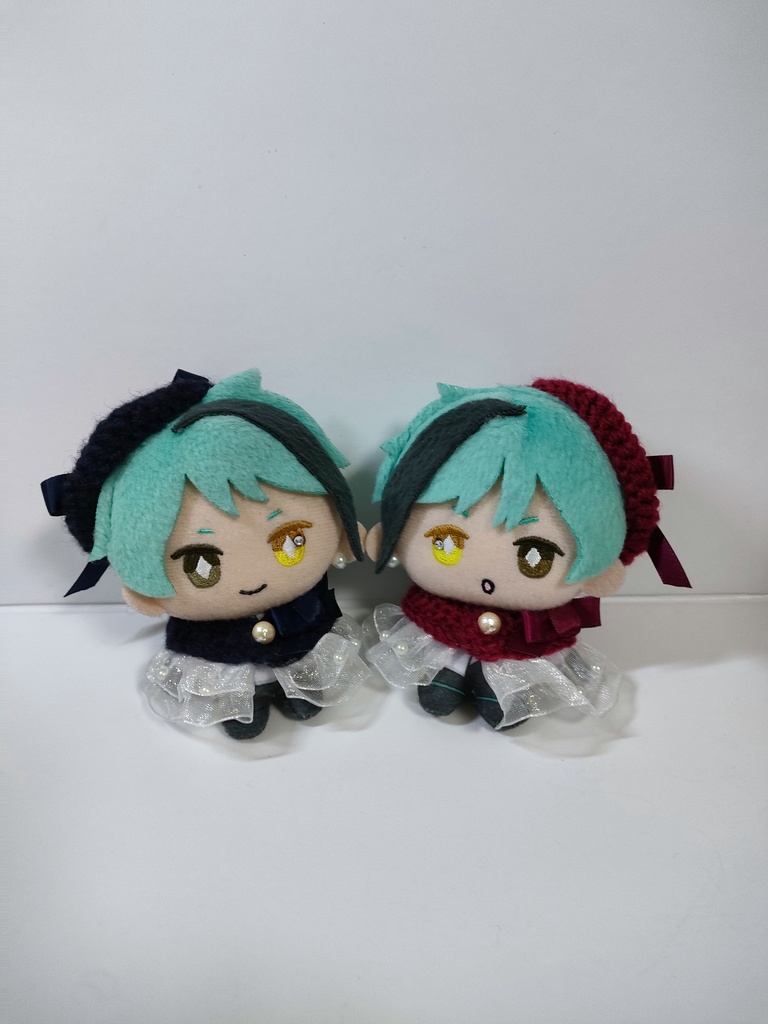 10cmぬい服 サテンリボンケープ&ベレーセット