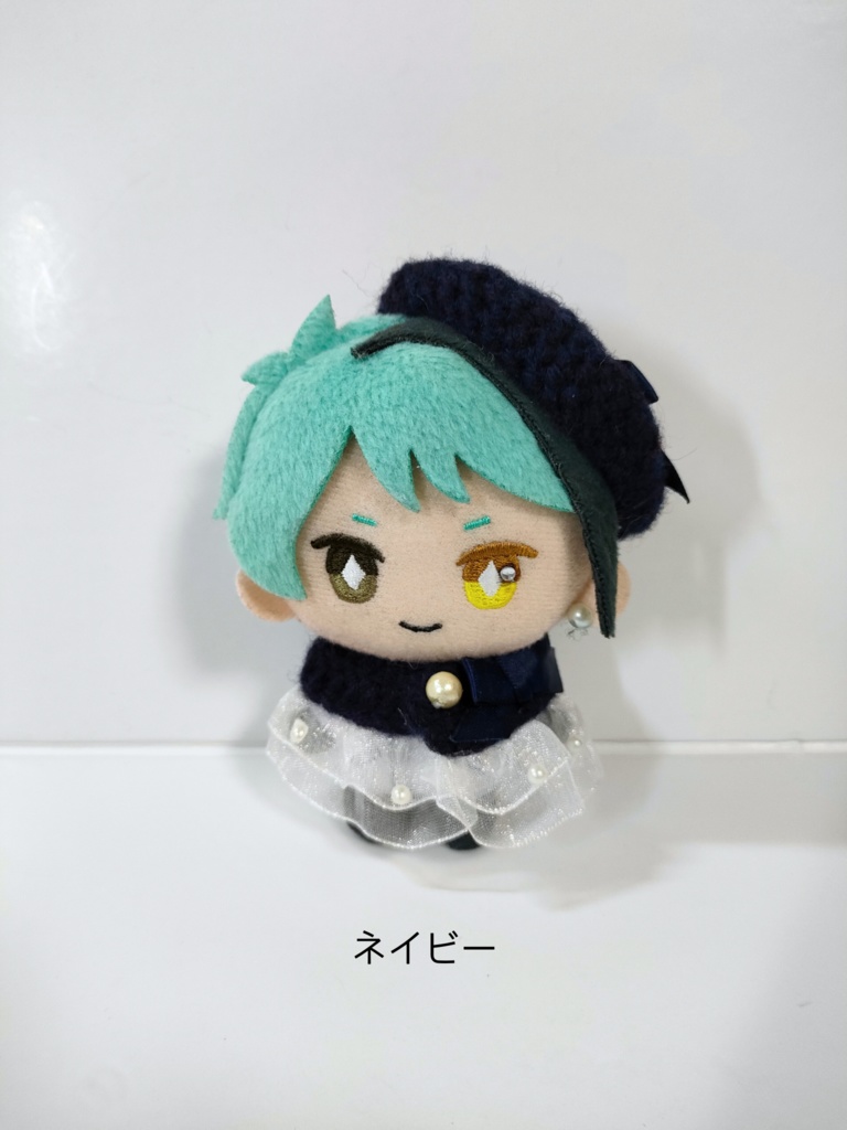 10cmぬい服 サテンリボンケープ&ベレーセット