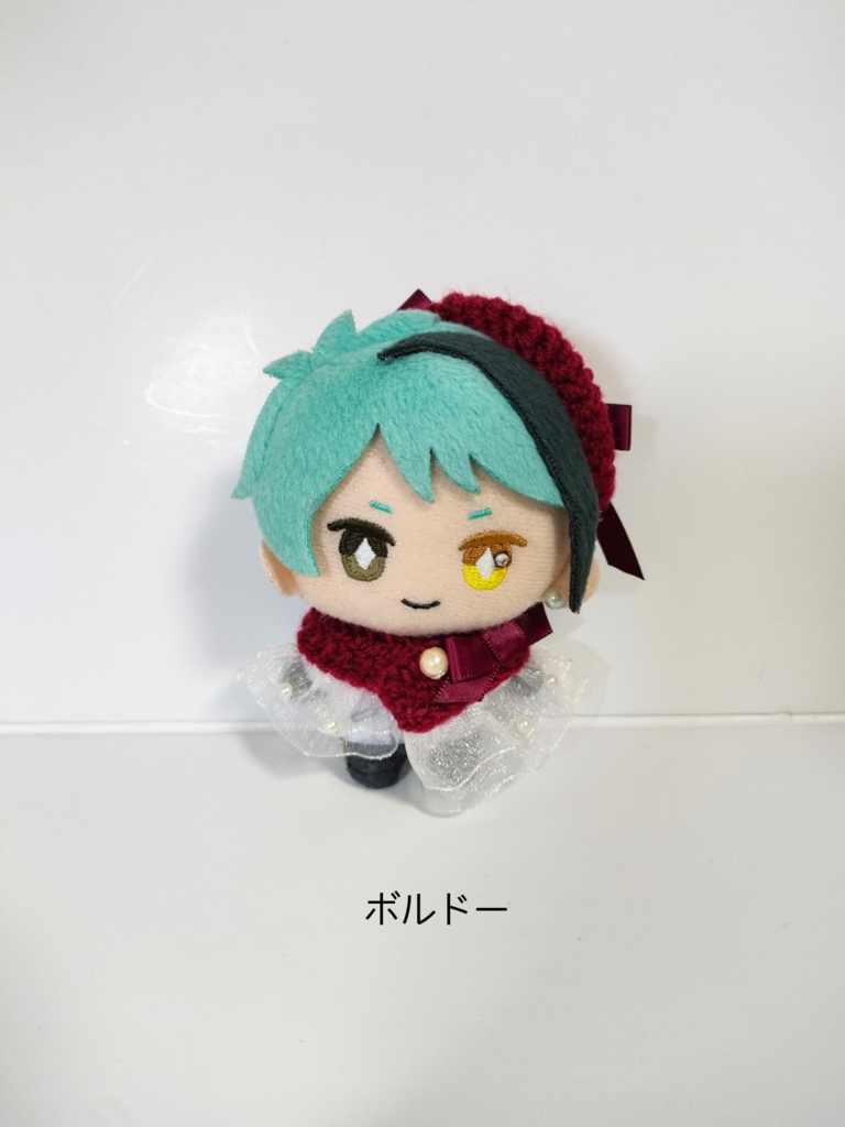 10cmぬい服 サテンリボンケープ&ベレーセット