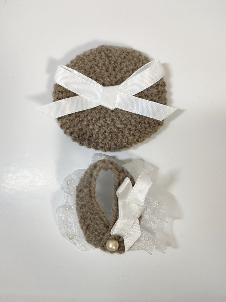 10cmぬい服 サテンリボンケープ&ベレーセット【第2弾】