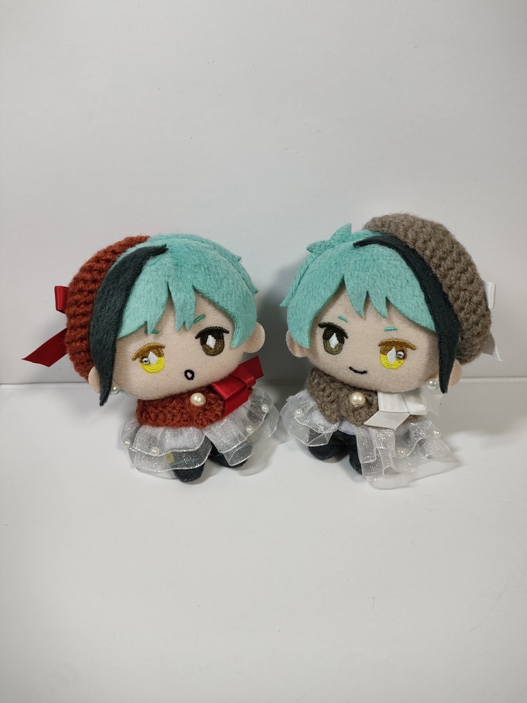 10cmぬい服 サテンリボンケープ&ベレーセット【第2弾】