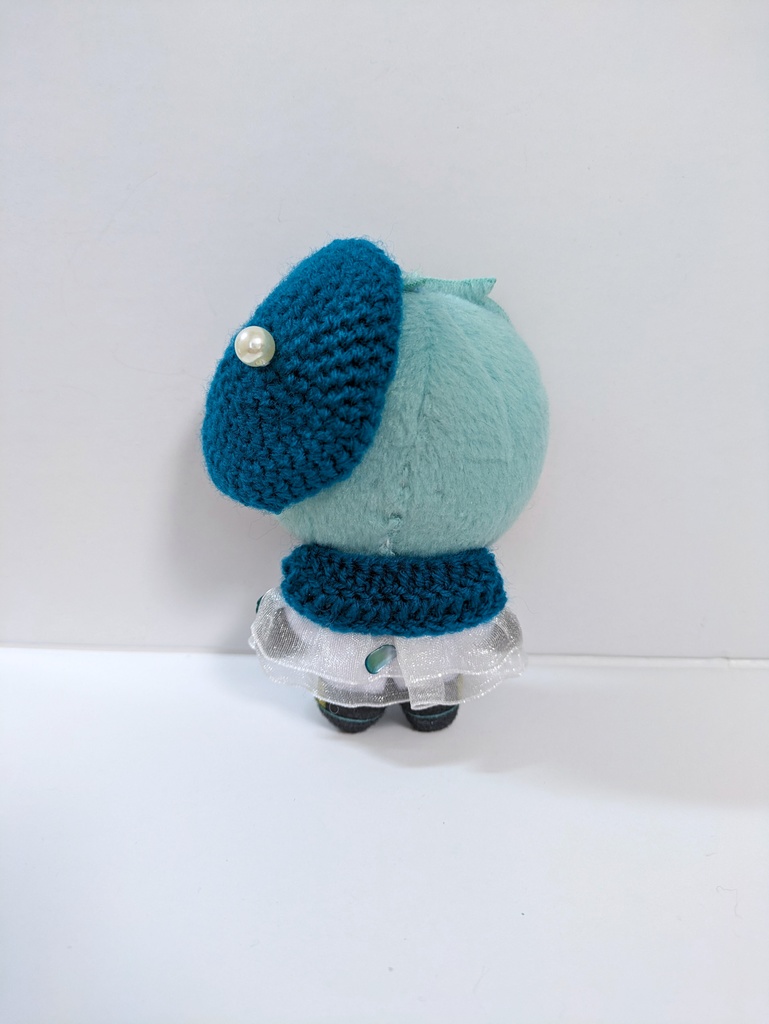 10cmぬい服 双子の人魚ケープ&ベレーセット《エメラルドシェル》