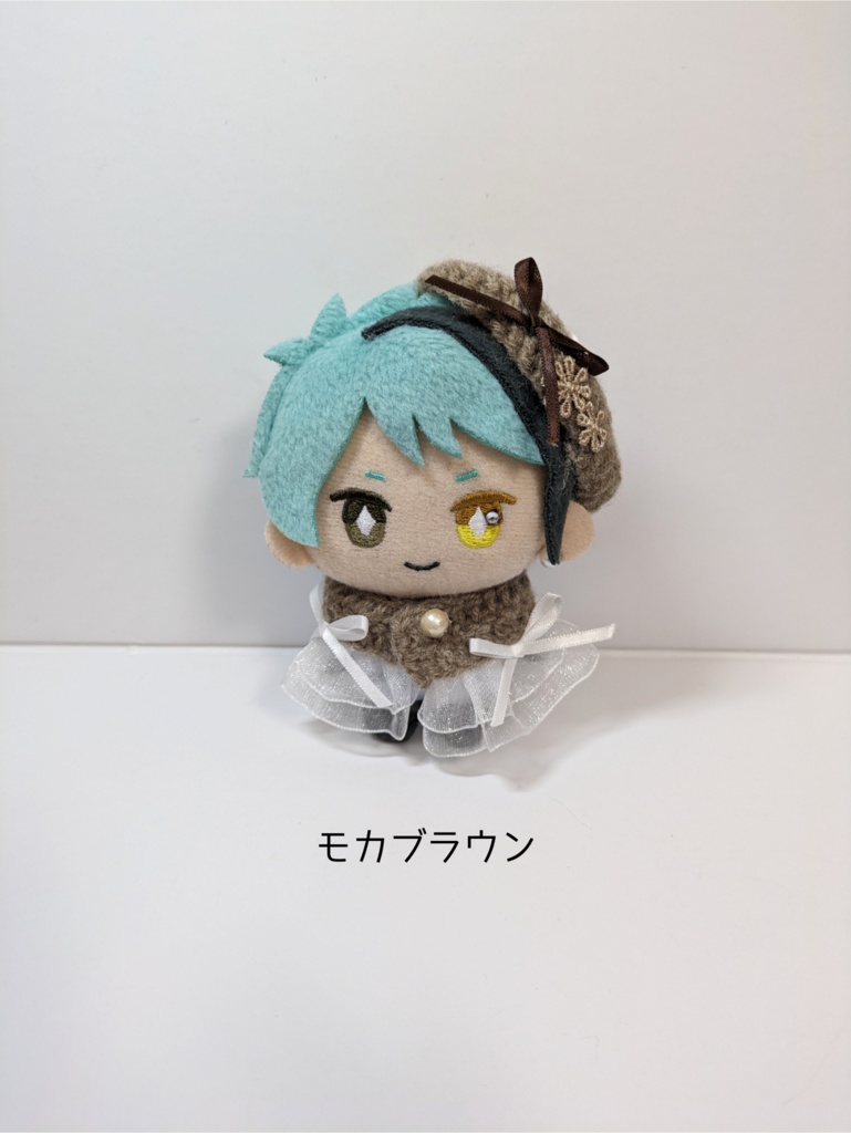 10cmぬい服 ホワイトリボンケープセット《カフェモカ》