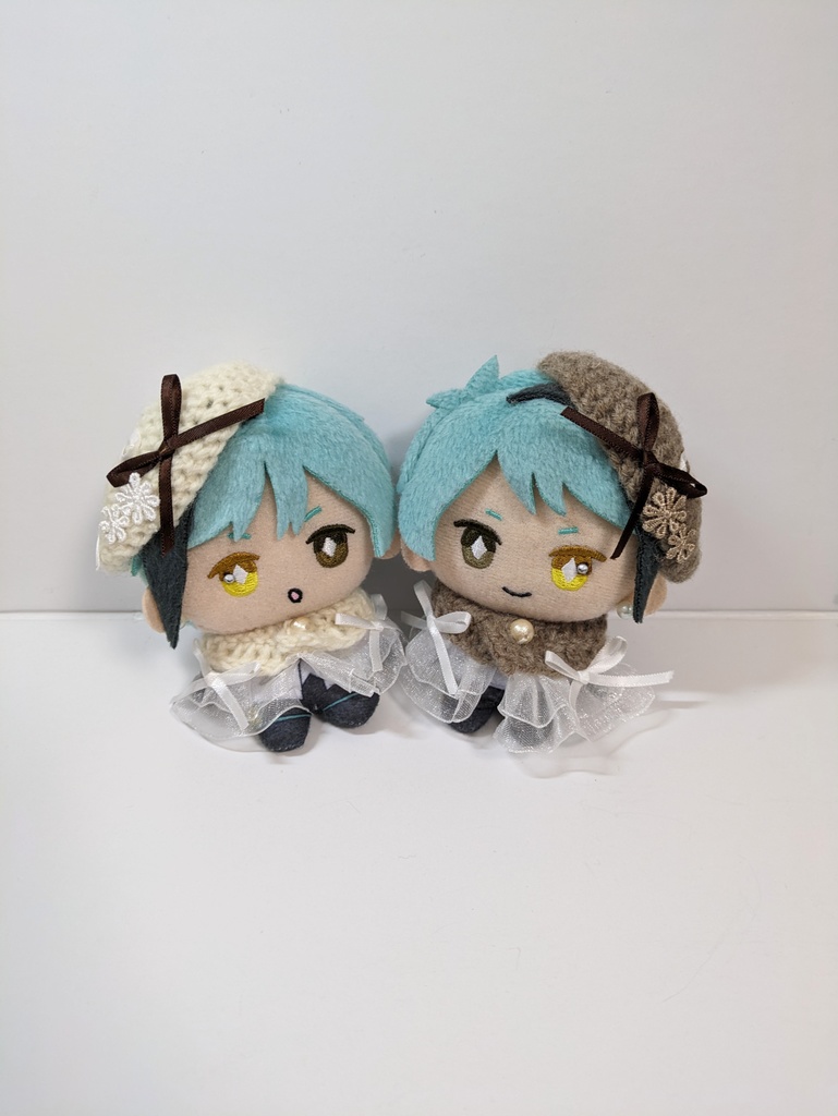 10cmぬい服 ホワイトリボンケープセット《カフェモカ》