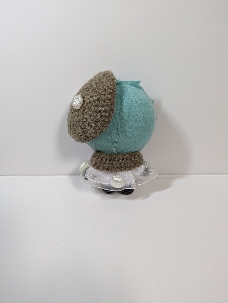 10cmぬい服 双子の人魚ケープ&ベレーセット《くすみカラー》