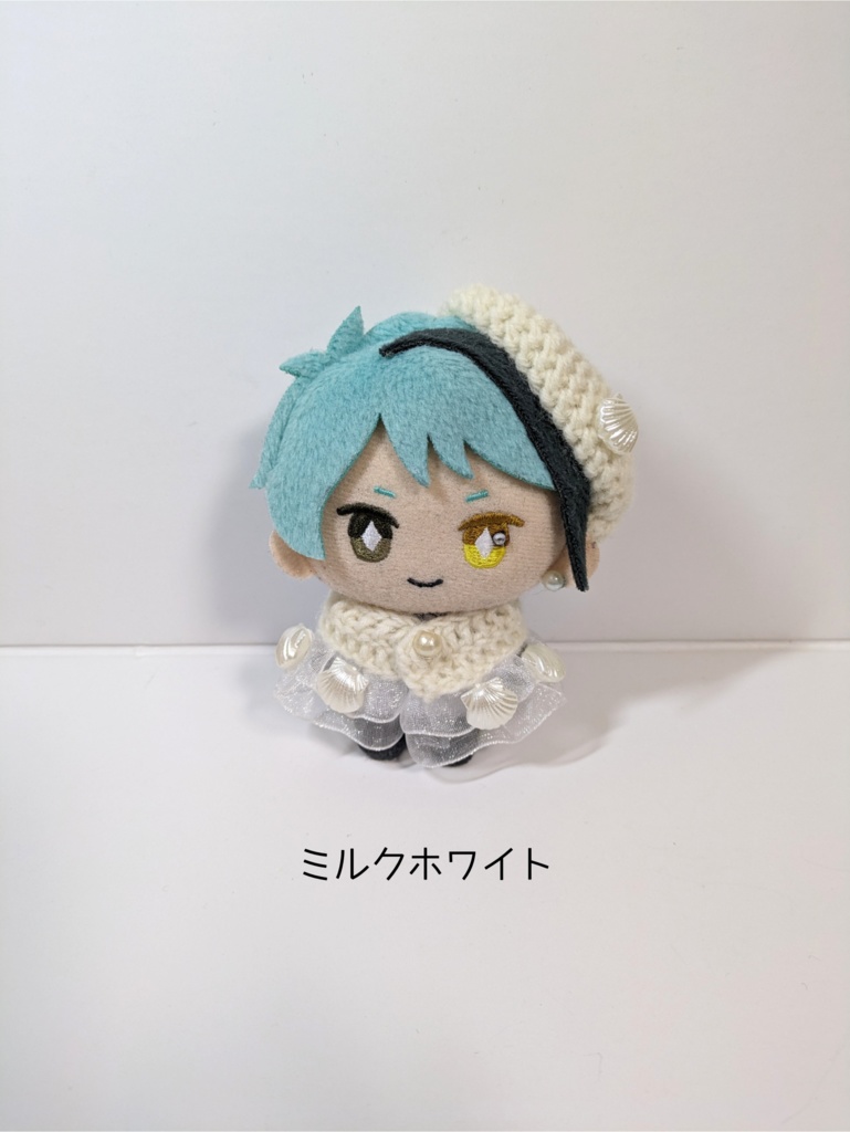 10cmぬい服 双子の人魚ケープ&ベレーセット《くすみカラー》