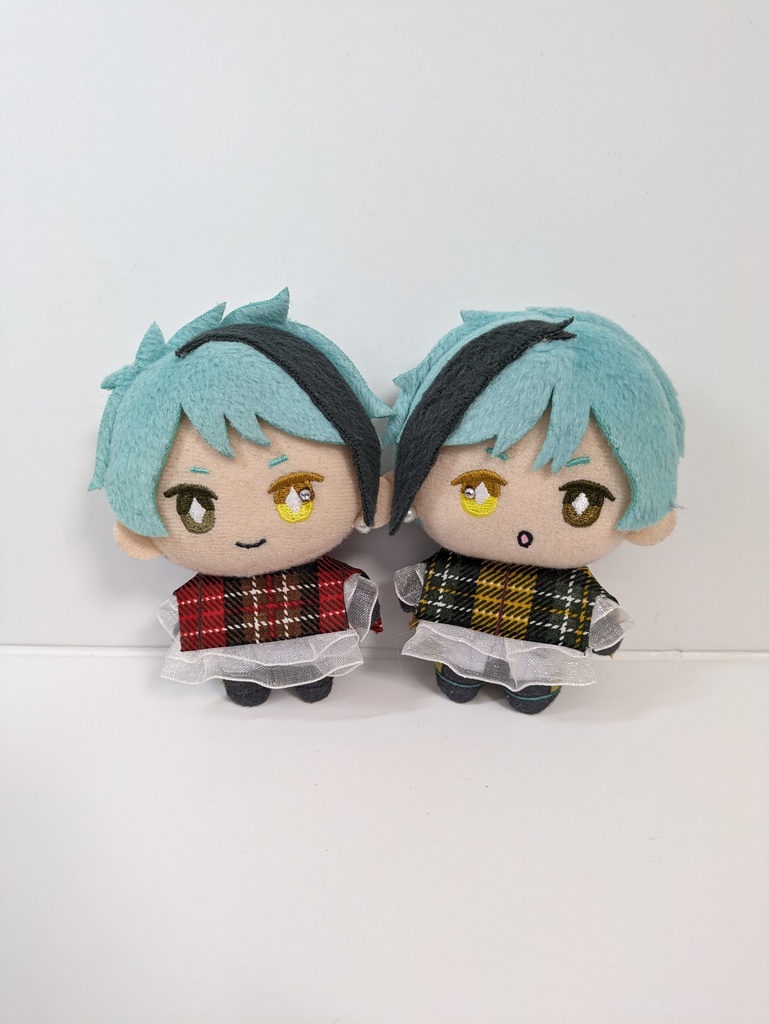 10cmぬい服 フリルチェックブラウス